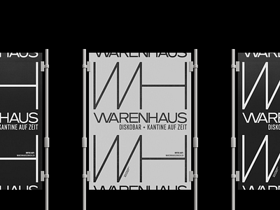 Warenhaus Visual Identity design graphicdesign identity logo outdoor poster typogaphy