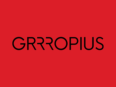 Grrropius Visual Identity bauhaus100 branding design identity logo print
