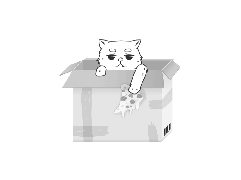 Pizza & Cat by Jin Ju on Dribbble