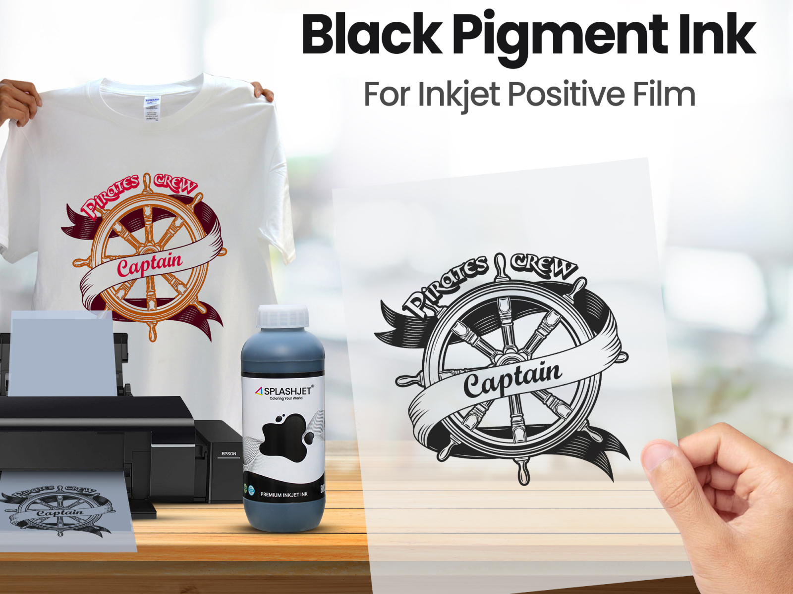 Black Pigment ink for Inkjet positive Film - Splashjet by Splashjet on ...