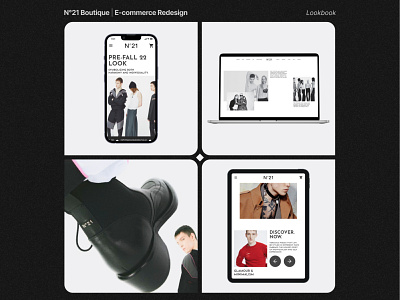 N°21 Boutique | E-commerce Redesign: Shot 2 branding graphic design n21 ui ux web design