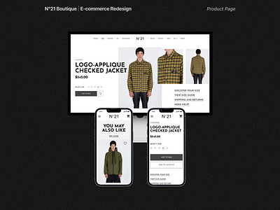 N°21 Boutique | E-commerce Redesign: Shot 3 branding graphic design n21 ui ux web design