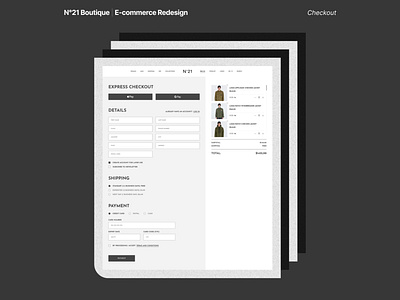 N°21 Boutique | E-commerce Redesign: Shot 5 branding graphic design n21 ui ux web design