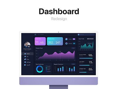 Abstract Dashboard design graphic design ui ux vector web design