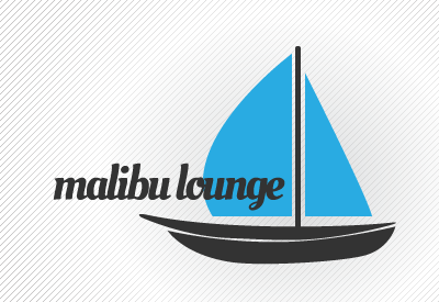 Malibu Lounge - Sail boat logo sea summer