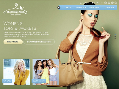 Fashion Shop Website Proposal creative agency photoshop sketch web design website