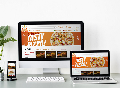 maharaja pizza ux website branding dimension illustration ux xd