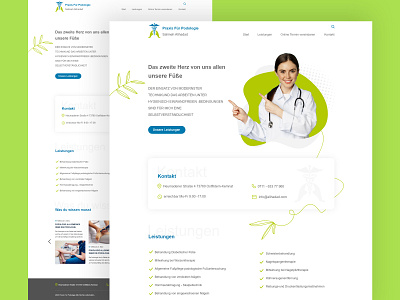 Medical landing page. graphic design typography ui ux web webdesign