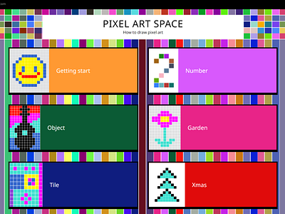 Draw Pixel Art online animation app game design graphic design illustration mobile pixel ui