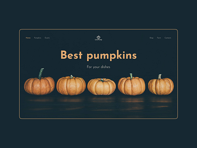 Pumpkins web-site design ui webdesign