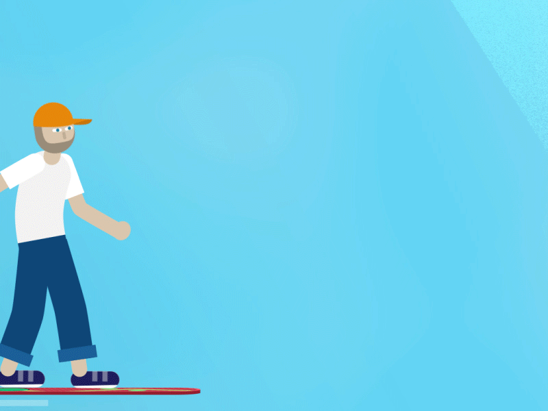 Hoverboard animation hoverboard