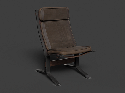 3D Design. CGI Old Seat.