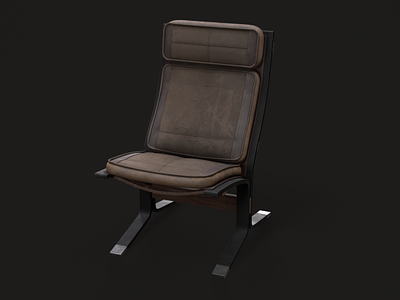 3D Design. CGI Old Seat.