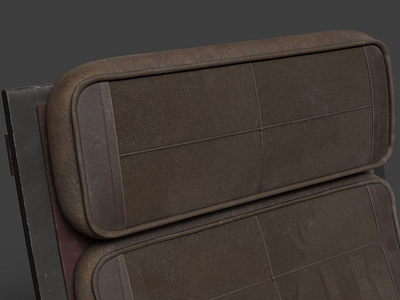 3D Design. CGI Old Seat.