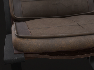 3D Design. CGI Old Seat. 3d design graphic design