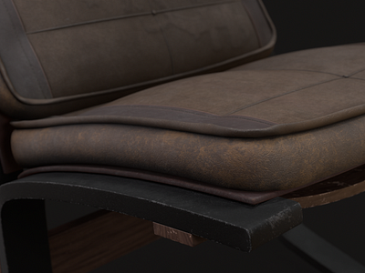 3D Design. CGI Old Seat.