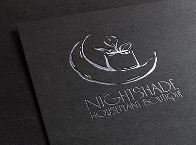 Nightshade Houseplant Boutique Logo branding design logo