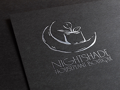 Nightshade Houseplant Boutique Logo branding design logo