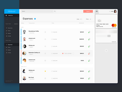 Expenses Dashboard - SaaS App