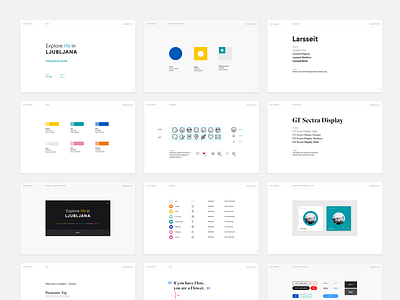 Design Style Guide - Ljubljana guidelines style system visual web website