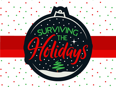 Surviving The Holidays Dribbble christmas church illustration type vector