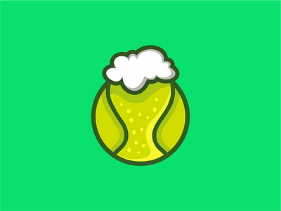 Beer Tennis Logo Mascot