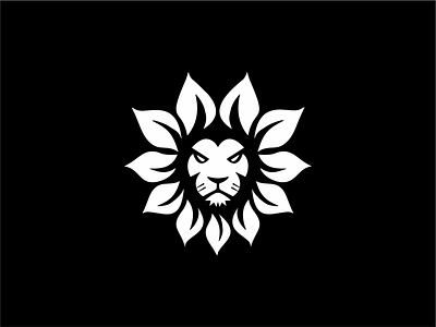 Lion Sunflower Logomark