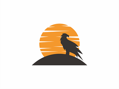 Eagle Sunset Logo branding design graphic design illustration logo vector