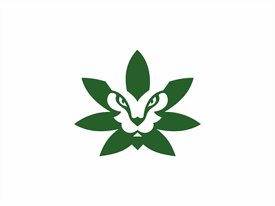 Lion Cannabis Logo branding design graphic design logo