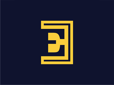E Logo branding design graphic design logo