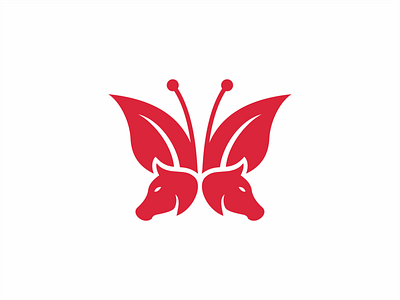 Butterfly Horse Logo