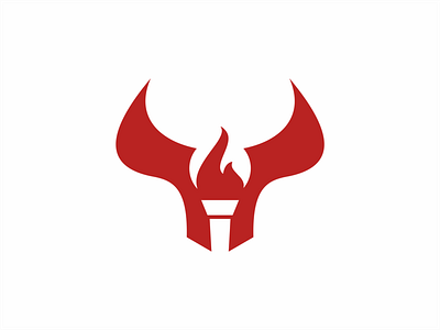 Bull Torch Logo branding design graphic design illustration logo vector