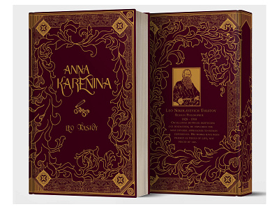 Anna Karenina by Leo Tolstoy Book Cover Design