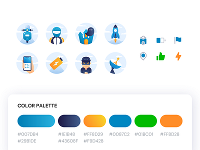 SWAP Styleguides app branding color palette design electric flat icon illustration logo style guide styleguide typography ui ux web