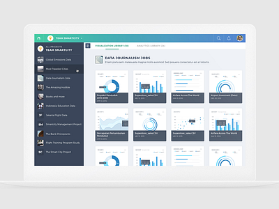 Nodeflux Visualization Library analytics dashboard data data visualization desktop nav bar navigation side bar ui ux web wireframes