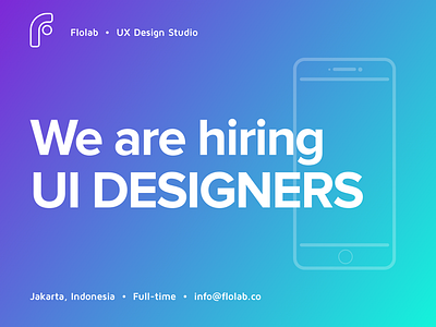 Flolab is Hiring a UI Designer designer full time hiring hiring ui designer indonesia jakarta job ui ui designer ux visual