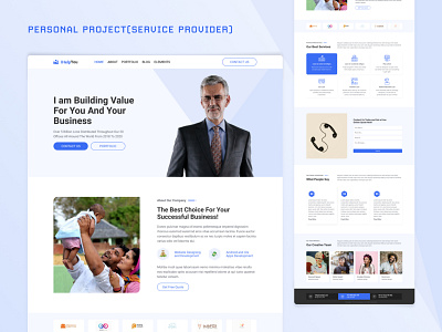 Personal project (Service provider) design graphic design typography ui ux website