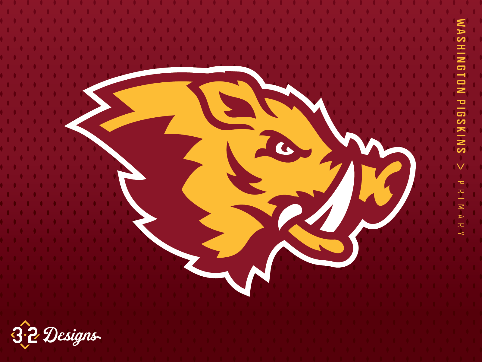 Washington Pigskins (Concept) by Brandon Lamarche on Dribbble