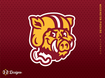 Washington Pigskins (Concept) by Brandon Lamarche on Dribbble