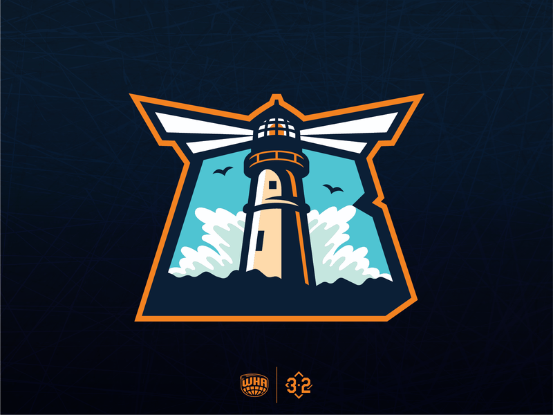 Boston Beacons boston branding harbor hockey ice lighthouse logo sports