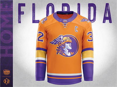 Florida Travelers - Uniforms branding florida hockey ice logo mythology nasa orlando space sports travel