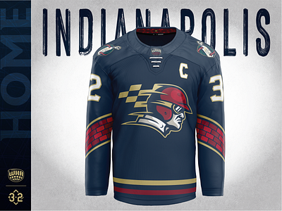 Indianapolis Checkers - Uniforms 500 branding checker esports flag helmet hockey ice indiana indianapolis indy logo racing sports