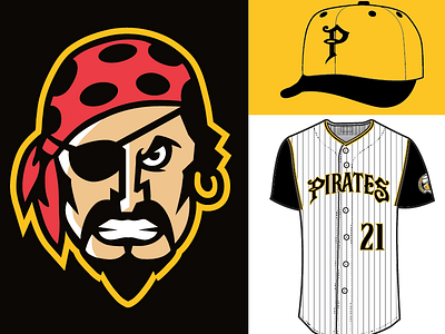 Pittsburgh Pirates (Hockey) Alternate Logo