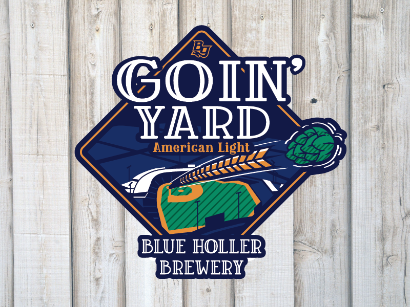 Goin' Yard Ball Park Beer american baseball kentucky blue holler brewery hops beer hot rods bowling green