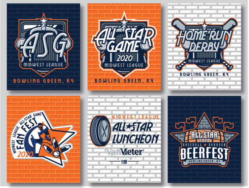 UNOFFICiAL ATHLETIC  2009 Midwest League All-Star Game Brand Identity