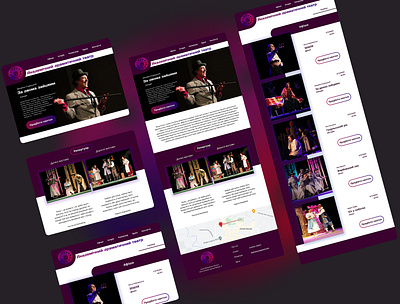 Theatre website layout graphic design layout ui website