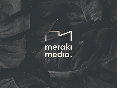 Meraki media camera identity logo minimal photography simple socialmediamarketing