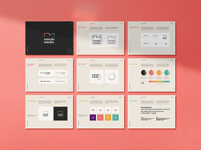 Meraki media pt.3 brandguide identity layout logo minimal simple