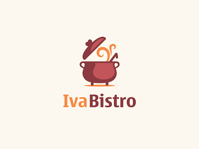 Bistro bistro cauldron cooking logo