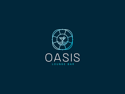 Oasis brand elegant identity linework logo minimal simple symbol